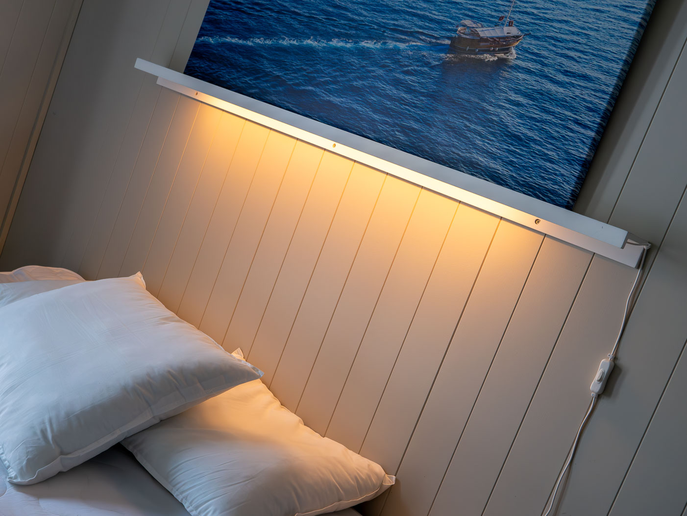 LED-belysning i master bedroom